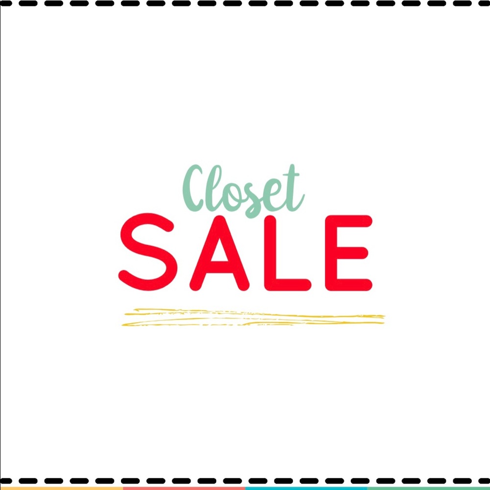 Closet sale!  Price as marked!